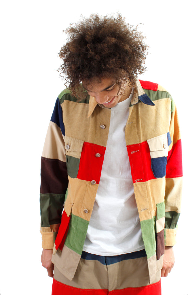 abercrombie patchwork safari jacket