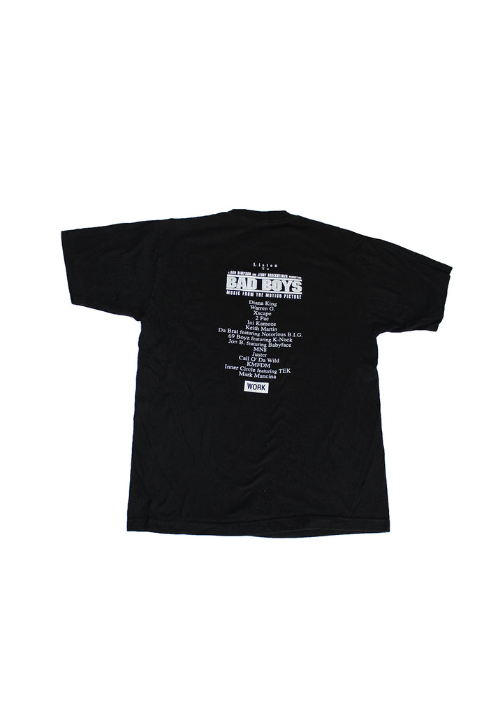 Vintage 90's Deadstock Bad Boys Movie Soundtrack Promo T-Shirt ...