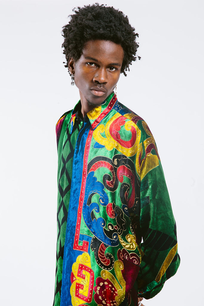 vintage versace silk shirts