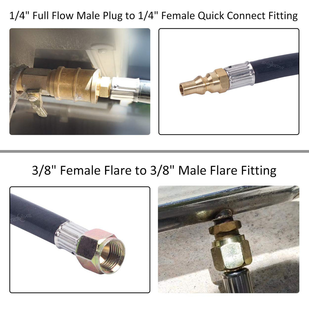 Rv Quick Connect Hose With 1 20 Disposable Bottle Male Connection Cannot Be Used On Coleman High Pressure Products Off Low Pressure Systems Mb Sturgis