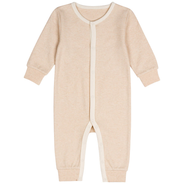 Long Sleeve Organic Cotton Kimono Bodysuit with Mitten Cuffs | Niteo ...