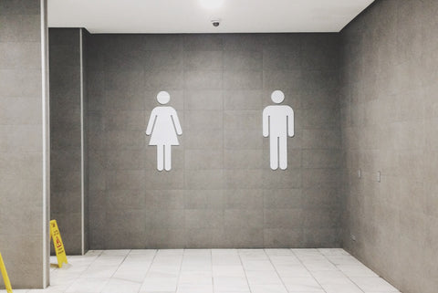 mens and womens bathroom
