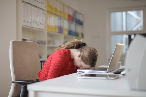 woman feeling tired