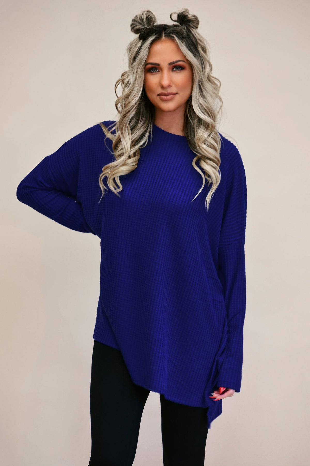 Here For Good Top: Blue