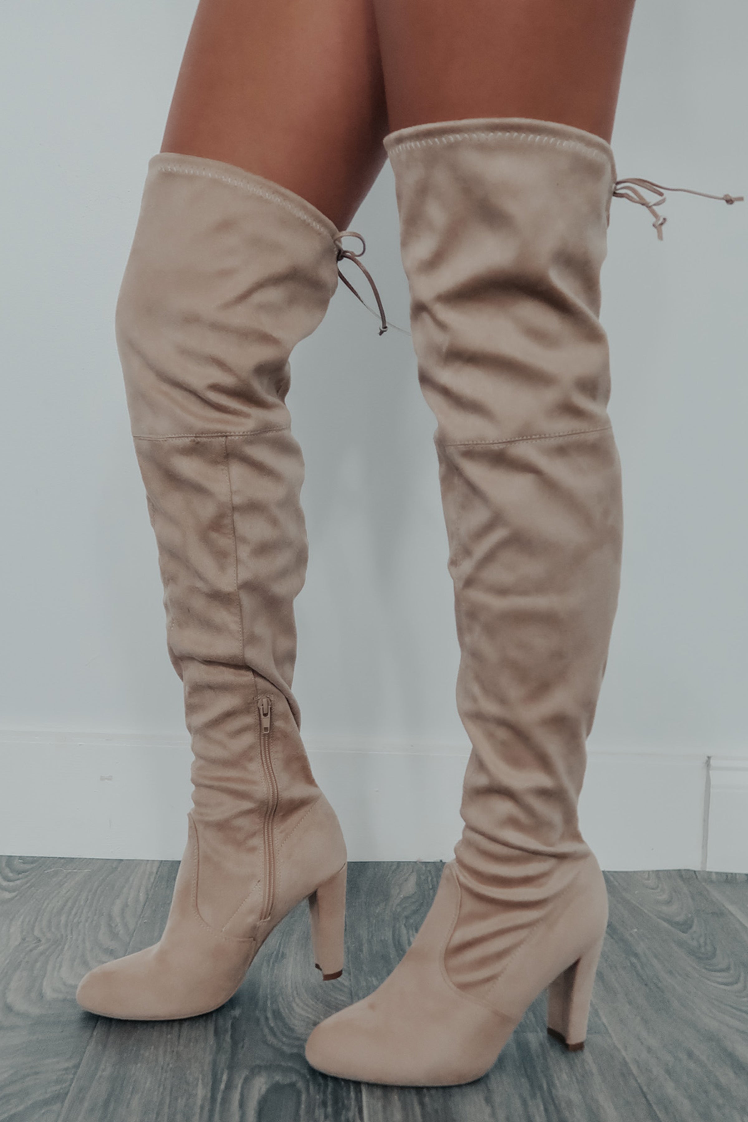 nude color boots