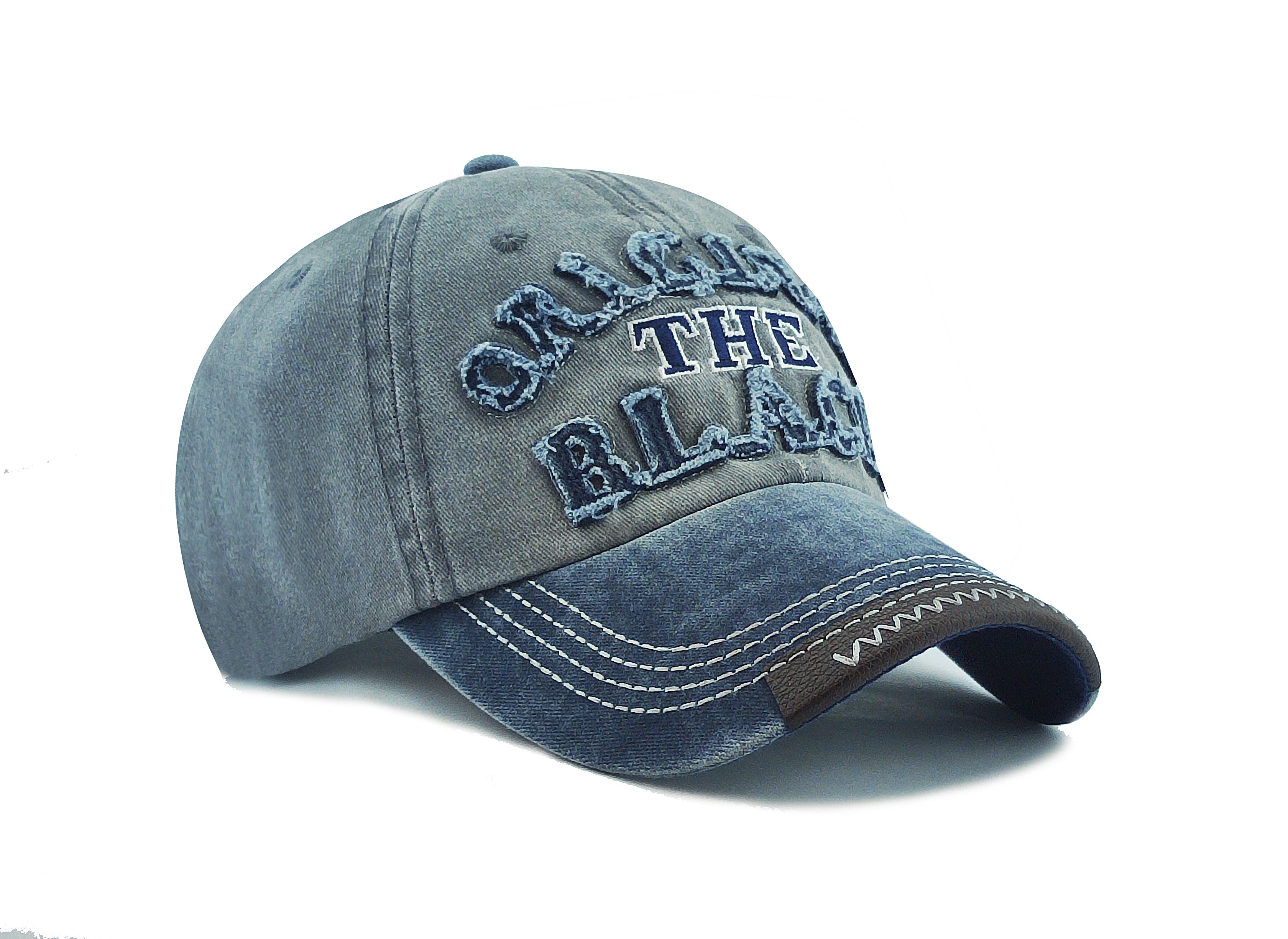 Blue Denim Baseball Cap|258378512