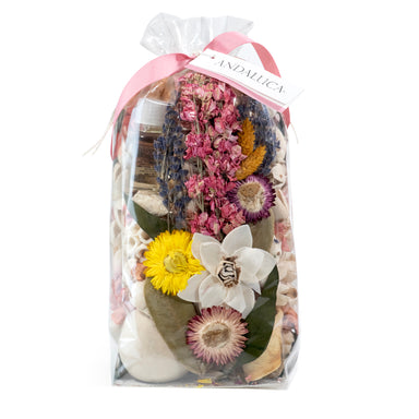 Andaluca Forbidden Flower Oasis Scented Potpourri | Made in California | Large 20 oz Bag + Fragrance Vial | Scents of Italian Bergamot, Plum