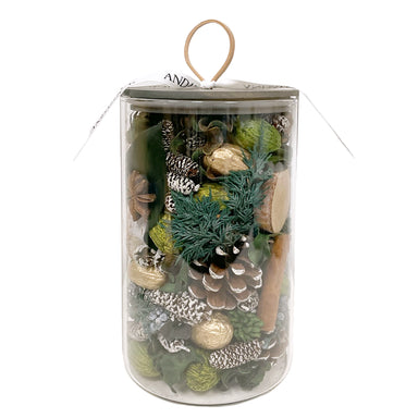 Andaluca Evergreen Pine Scented Potpourri | Made in California | 20 oz Bag + Fragrance Vial