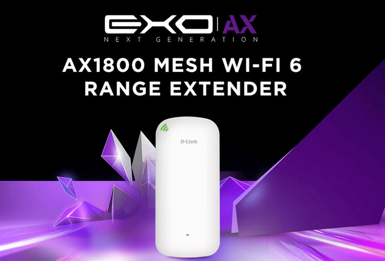 D-Link EXO | AX AX1800 Mesh Extender with Gigabit Ethernet – Systems, Inc