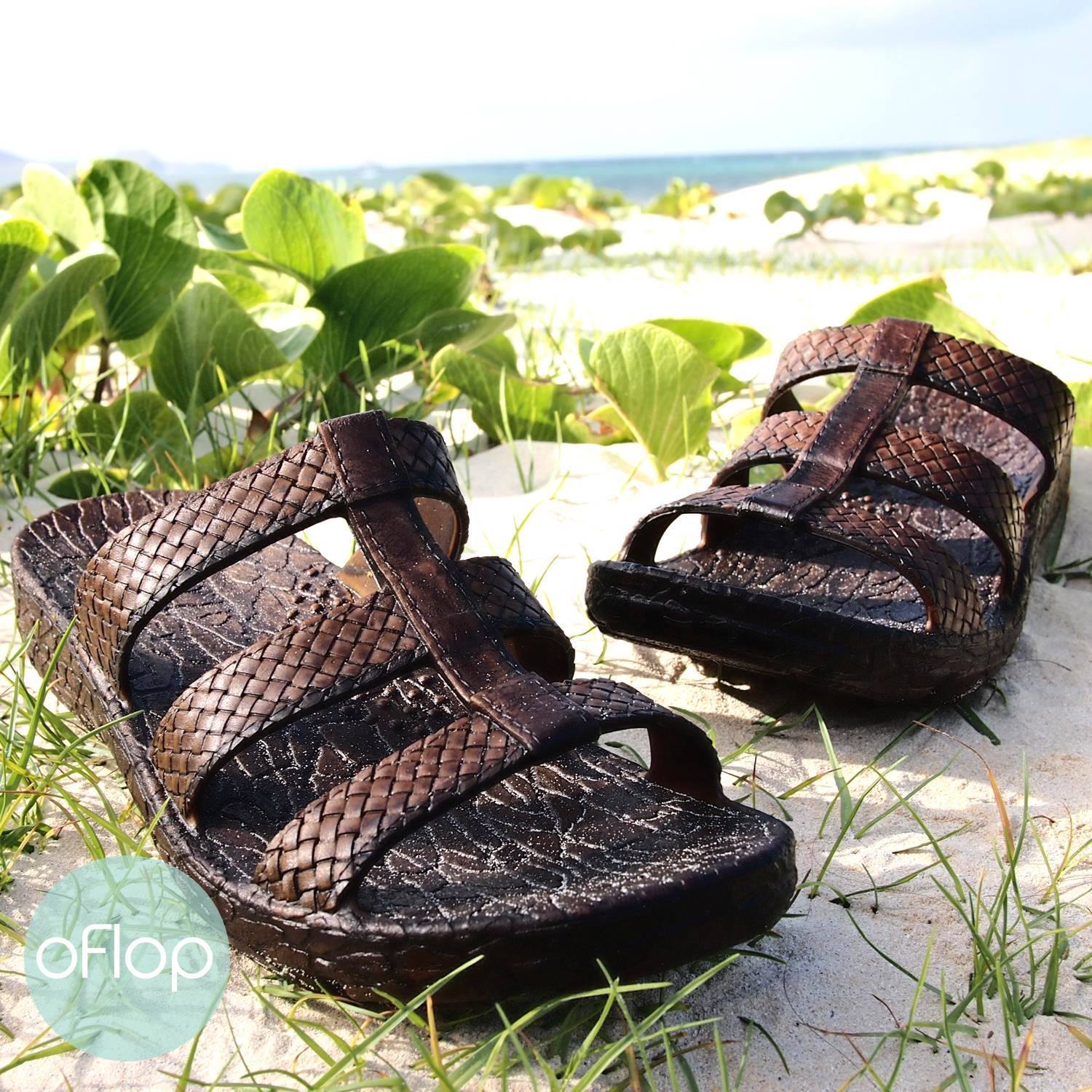 Brown Jaya Jandals 庐 -- Pali Hawaii Hawaiian Jesus Sandals