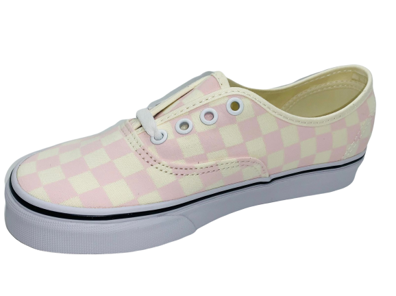 pink checkered vans authentic