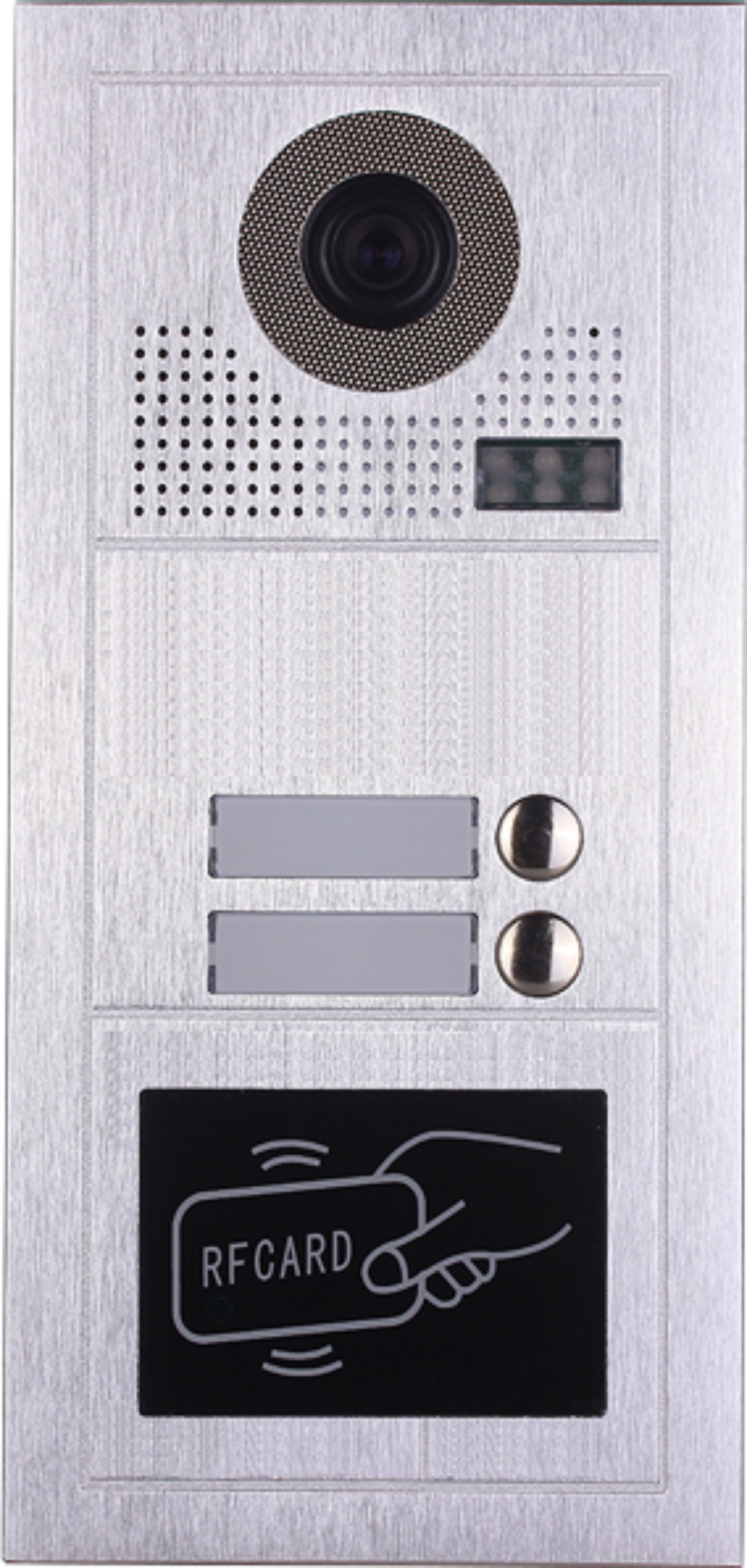 2 Apartment Lobby Station W/ RFID for 2-Wire Video Entry Intercom System ECVI-LS2-2W-RFID