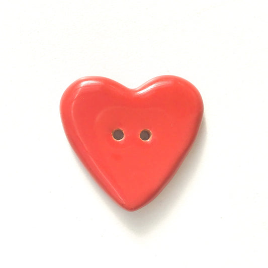 Soft Pink Heart Buttons - Ceramic Heart Buttons - 7/8 (ws-197)