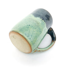 Cargar imagen en el visor de la galería, Deep Blue &amp; Turquoise Stoneware Mug - 10 ounce Ceramic Mug