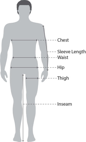 Men's Size Measurements