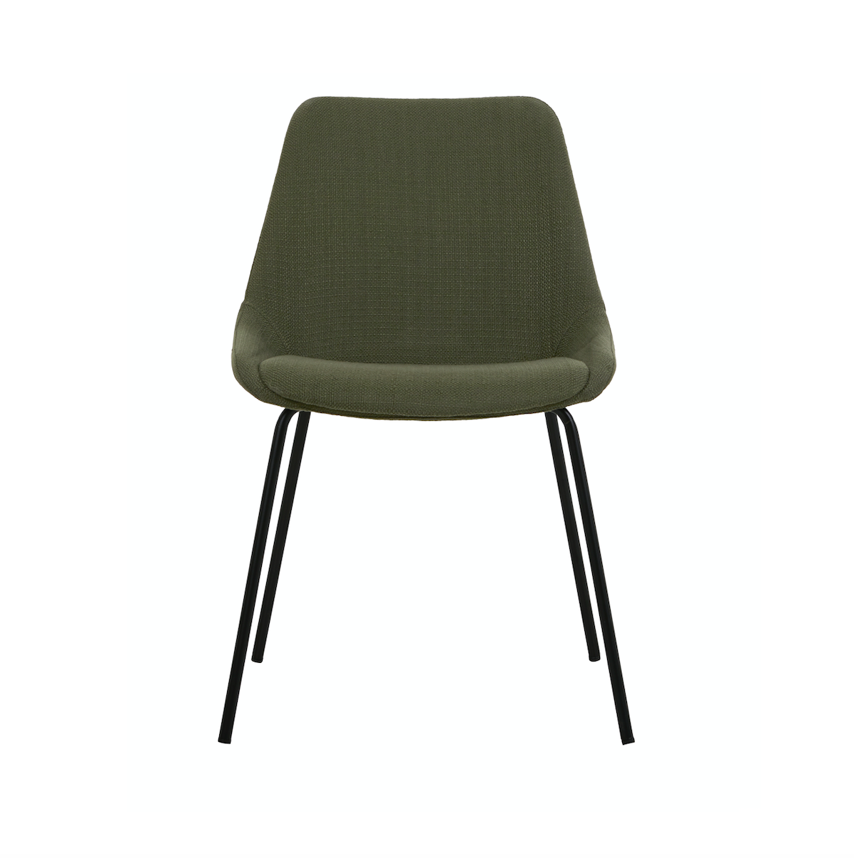 4 green dining chairs