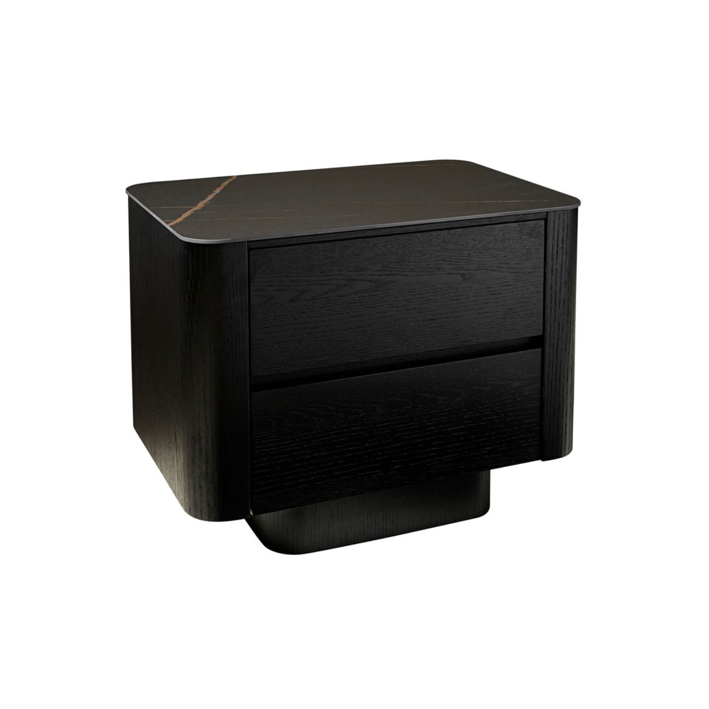 Jamie Bedside Table | Black Marble - CLU Living Pty Ltd