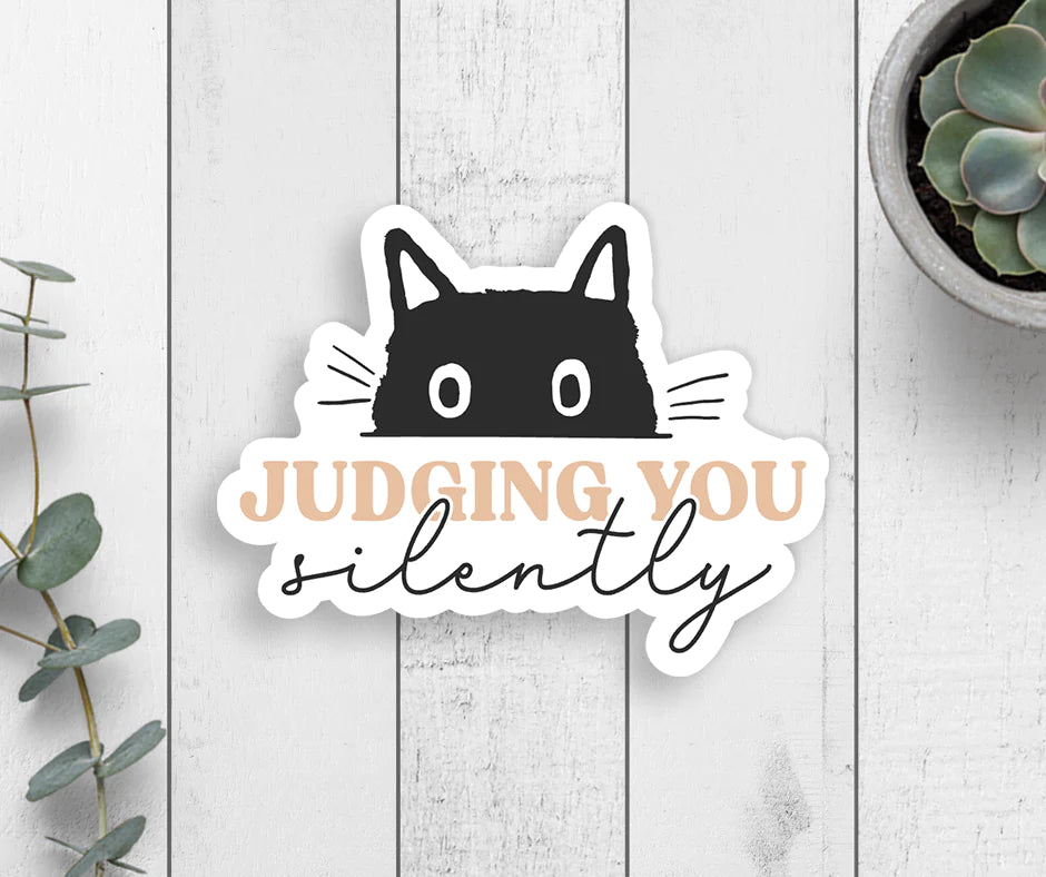 Judging You Silently Sticker