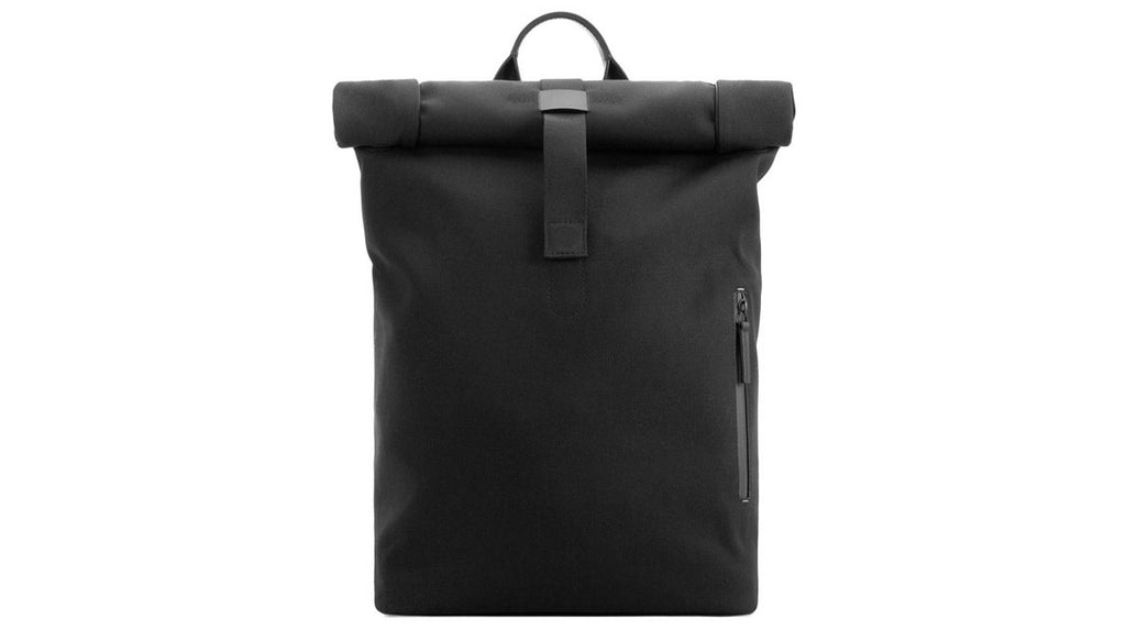 Fabric + Leather Rolltop Rucksack