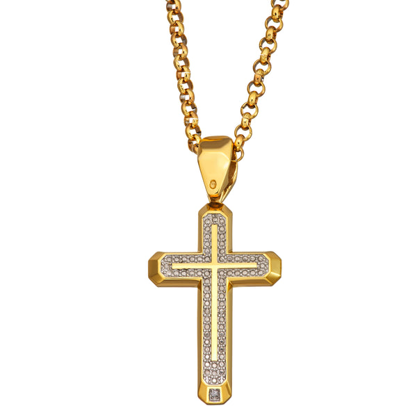 Heavy Metal Cross | Black&Blue Jewelry