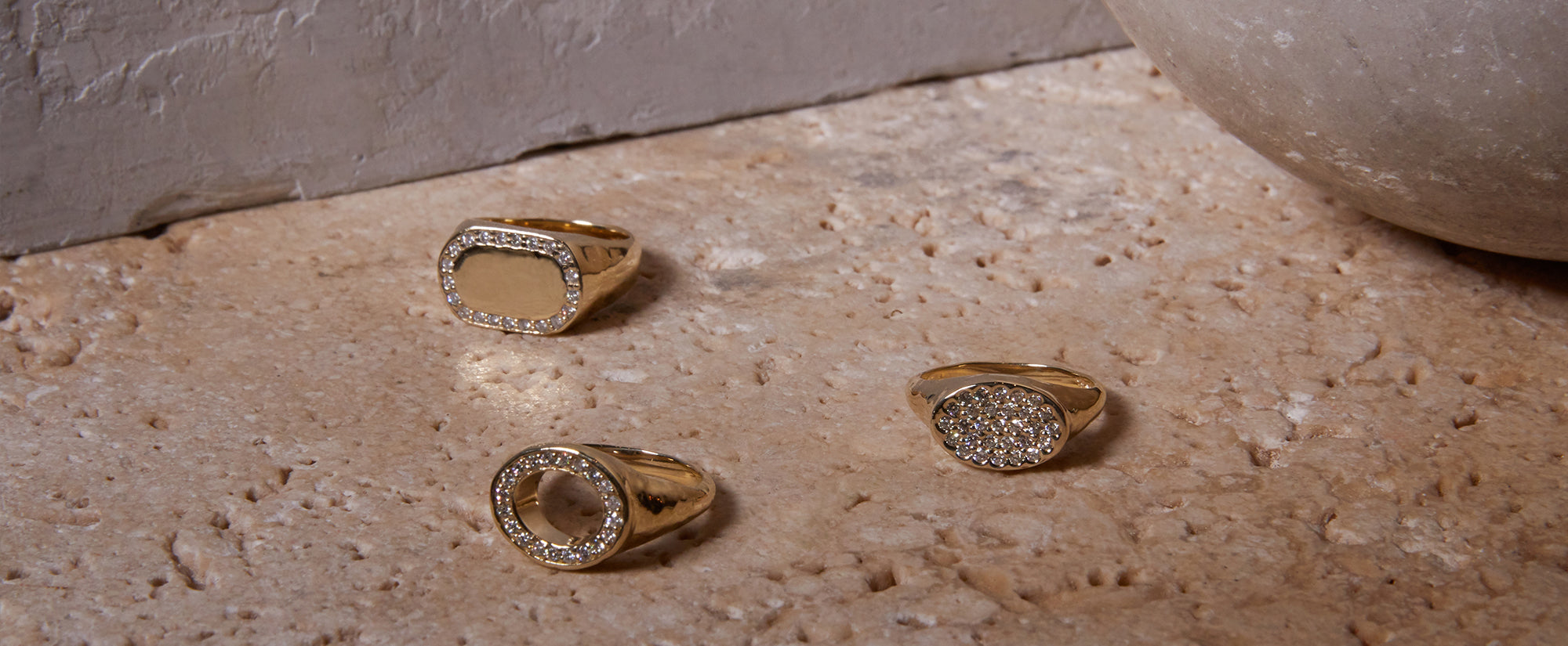 gold diamond signet rings family heirlooms