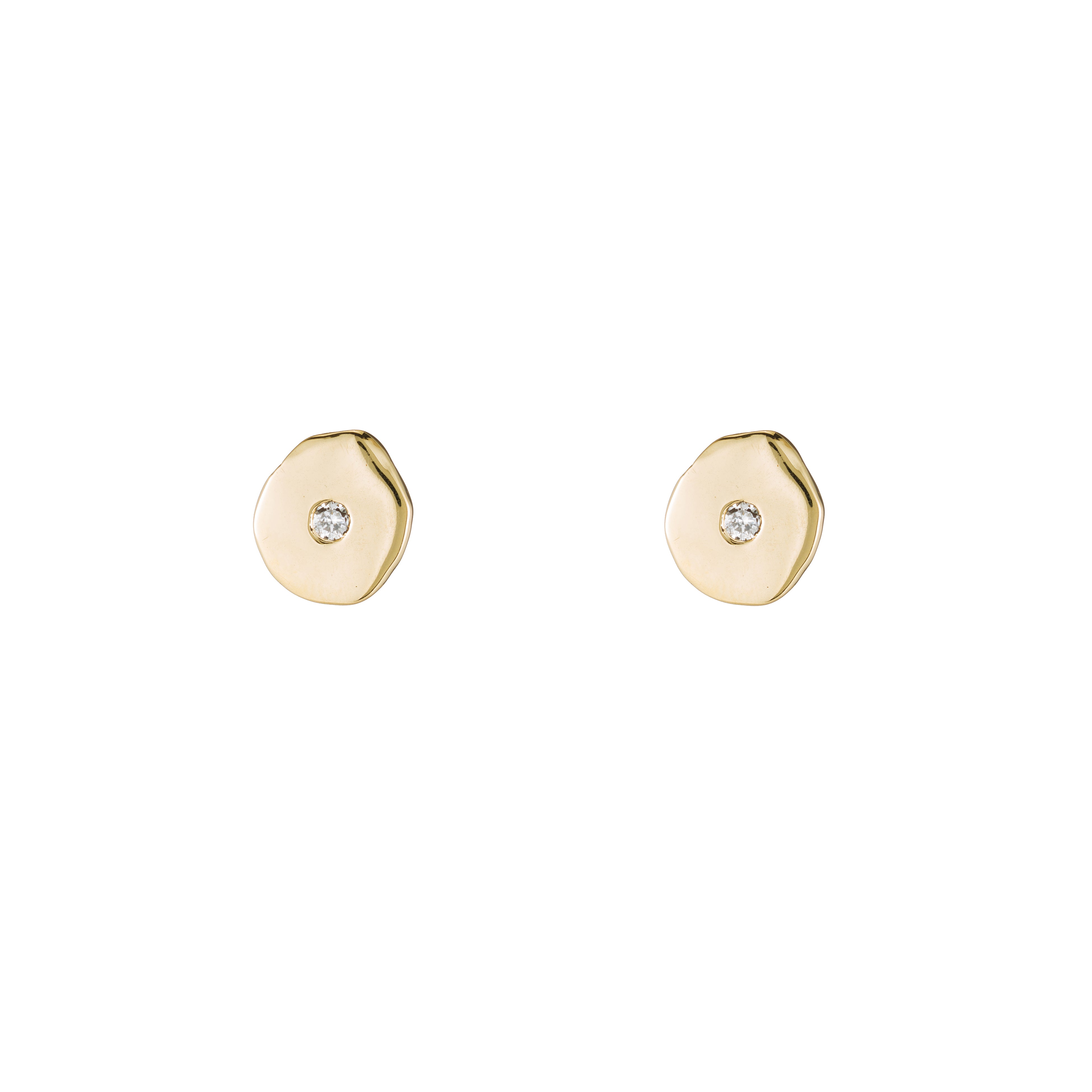 Gold & Diamond Stud Earrings - Ali Grace Jewelry product image