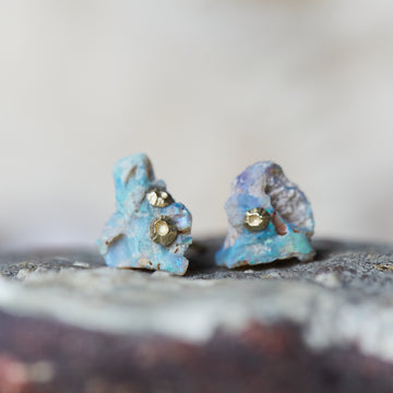 Pin by Andrea McClellan on Raw Beauty | Stud earrings, Candy jewelry, Opal  earrings
