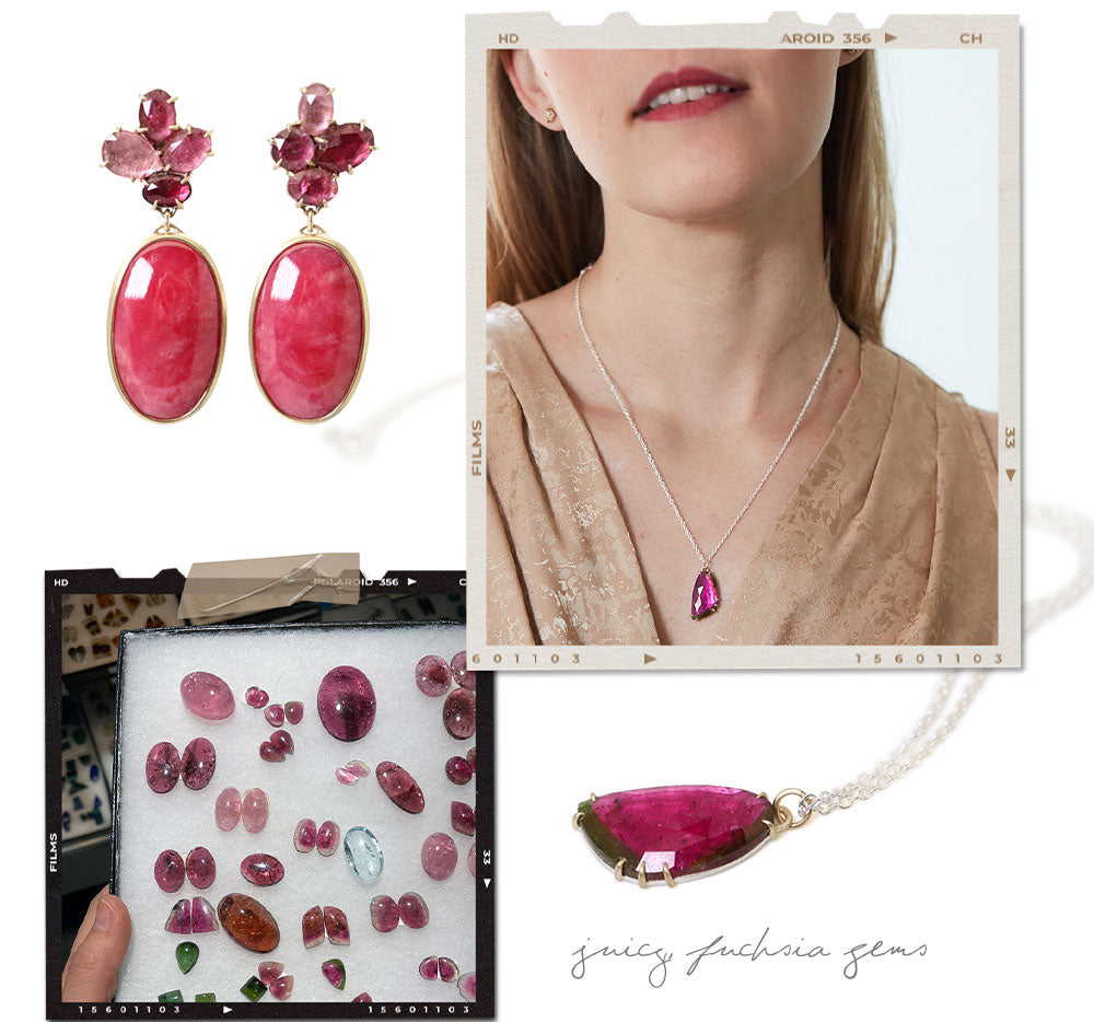 Hannah Blount Jewelry juicy fuchsia gems