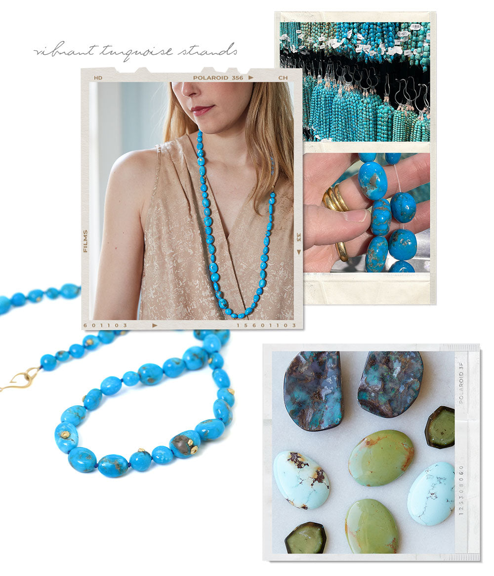 Hannah Blount Jewelry vibrant turquoise strands