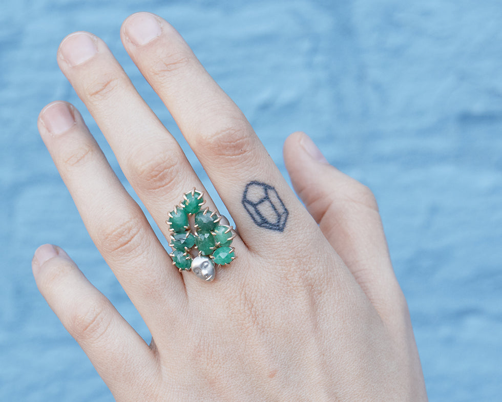 Titania Emerald Lady Vanity Ring