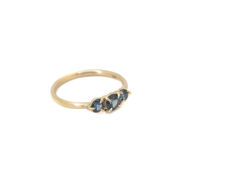 Tri Montana Sapphire Vanity Ring