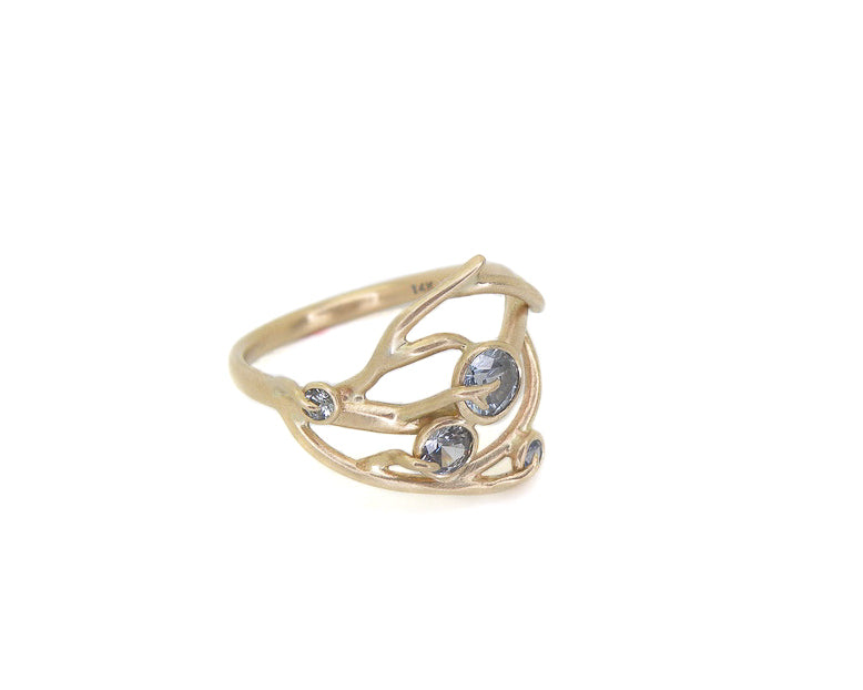 High Noon Montana Sapphire Branch Waiting Ring