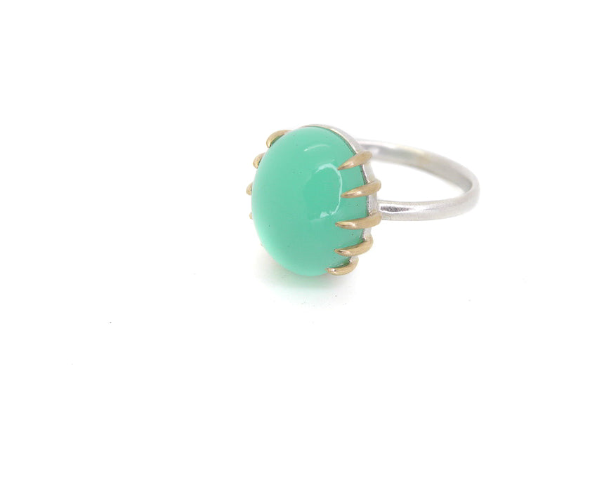 Aloe Chrysoprase Vanity Ring