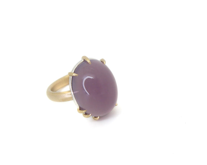 Mallow Chalcedony Vanity Ring