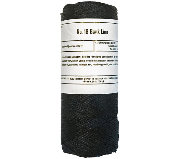 Size #9, 380 FT. Spool Bank Line Tarred Nylon - EDC, Survival Kits, BOBs