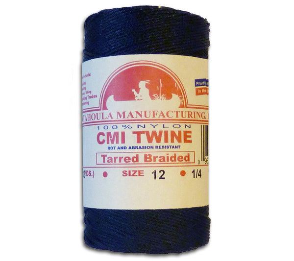 Tarred Twine - 100% Nylon Bank Line for Bushcraft, Netting, Gear Bundles,  Home Improvement, Construction (#24, 1/4lb) 