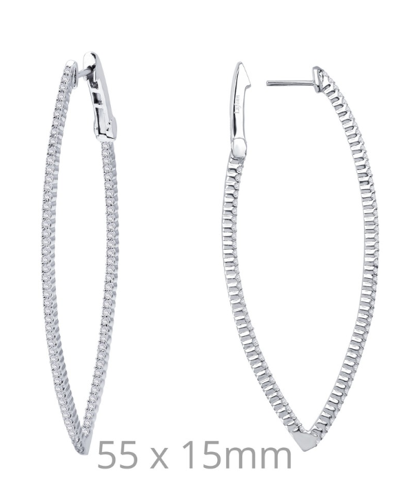 fake diamond hoop earrings