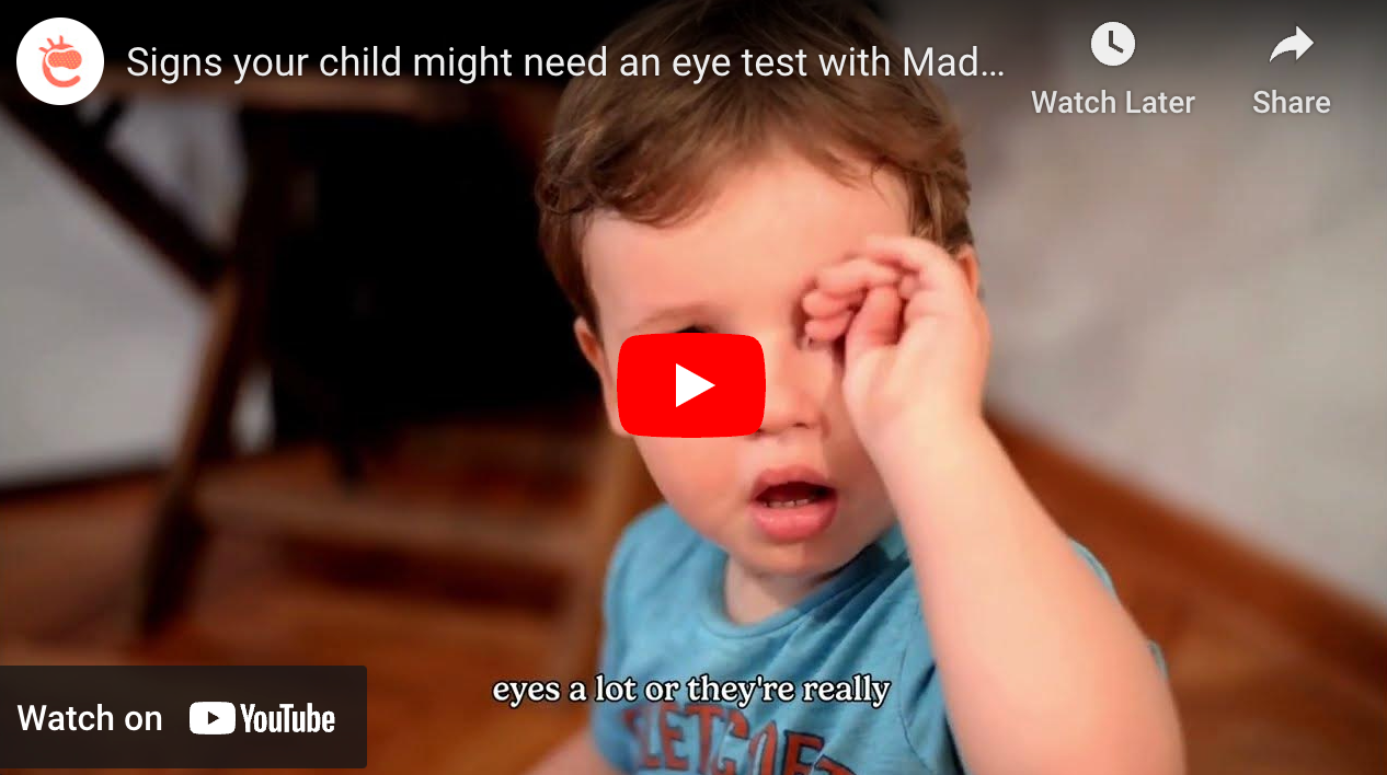 Signs your child might need an eye test with Maddy!