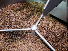 Decaf Coffee in a roaster
