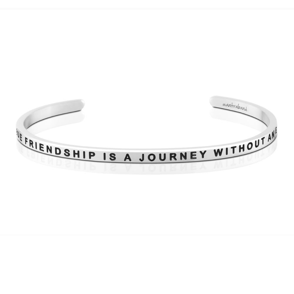 A TRUE FRIENDSHIP IS A JOURNEY WITHOUT AN END / Silver