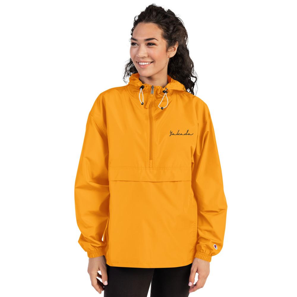 champion windbreaker yellow