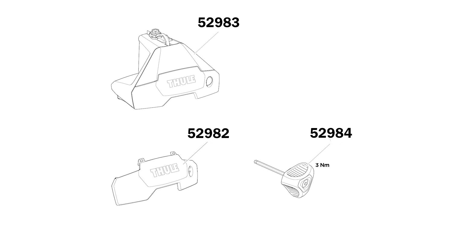 Thule 7105 Evo Clamp Spare Parts Image