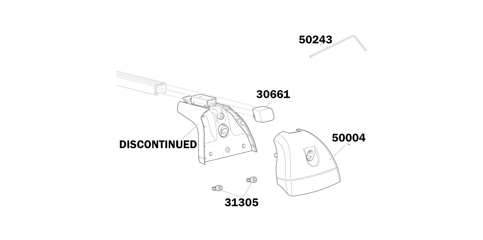 Thule Rapid System 751 Spare Parts