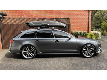 A Thule Vector Roof Box fitted to an Audi RS6