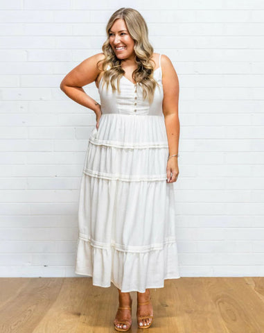 Nicole Linen Maxi Summer Dress