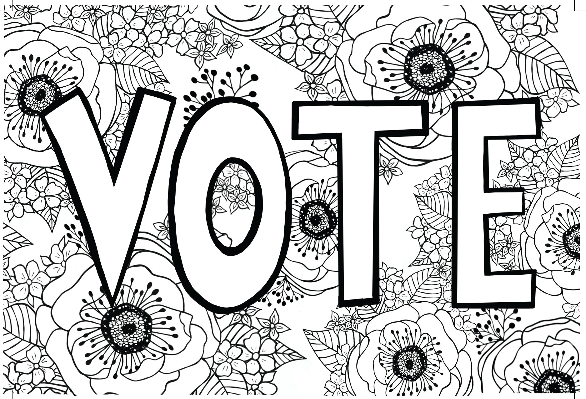 free election coloring pages
