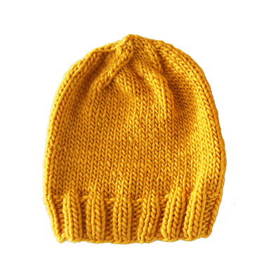 Knitted Hat, All Natural Fibers, Wool, Mohair, Sunshine Yellow ...