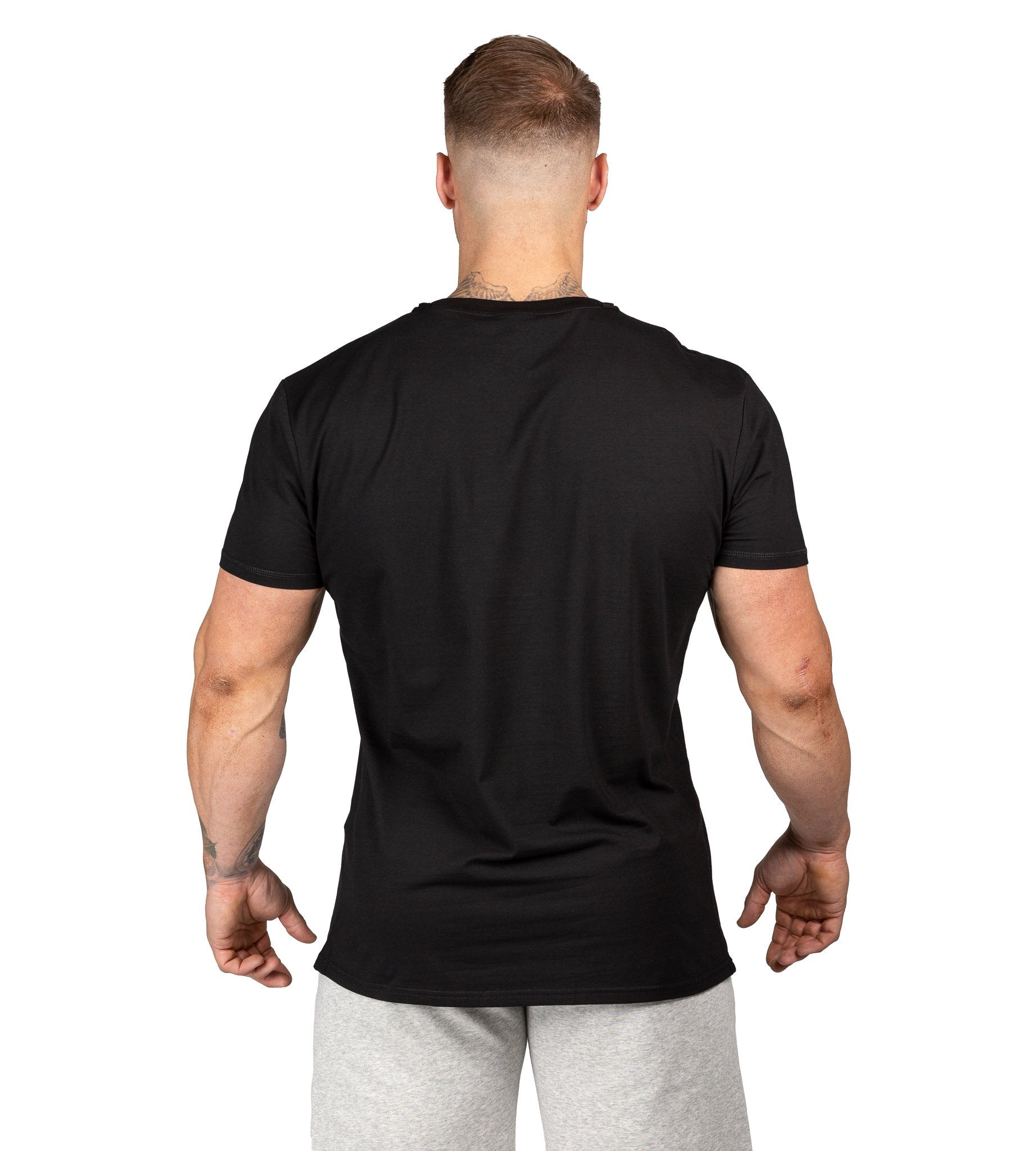 Mens Muscle Gym Tee Bodybuilding Workout T Shirt Black | Iron Tanks