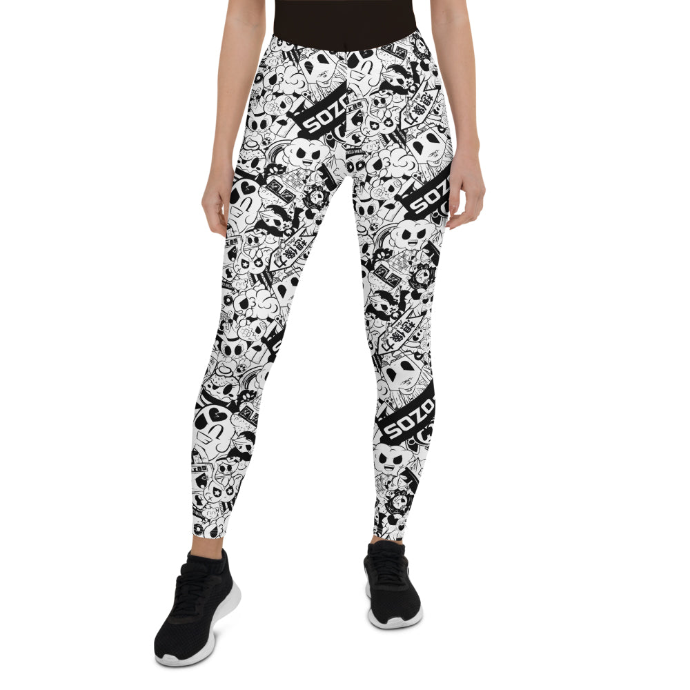 Vanity Leggings by Okopipi Design, Society6