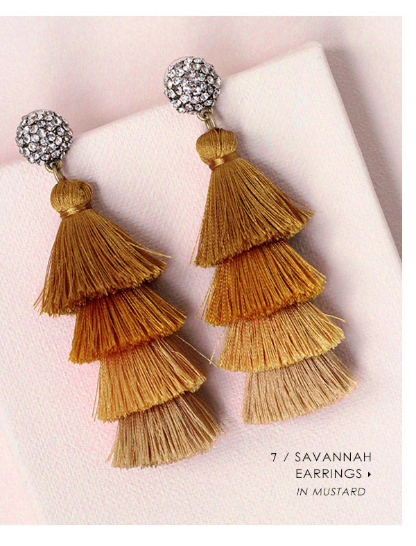 7 Earrings You Need for Fall: Savannah Tassel Earrings
